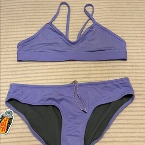 Jolyn Purple Athletic Bikini Set